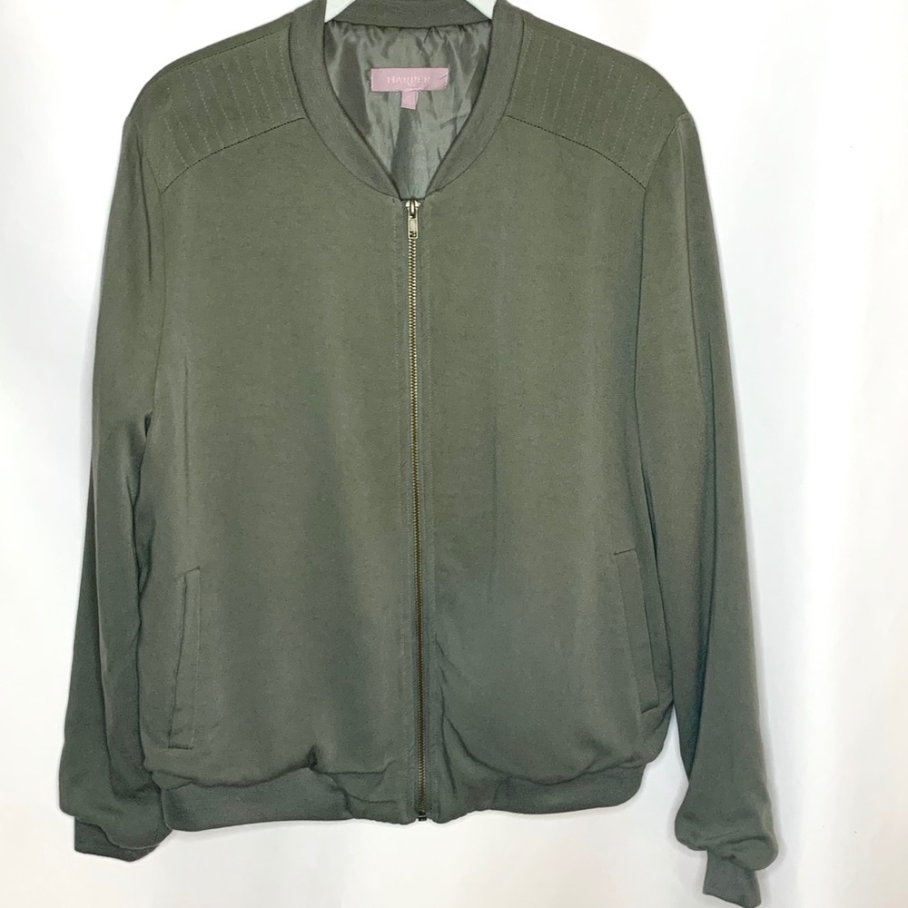 Francesca’s Solid Bomber Jacket